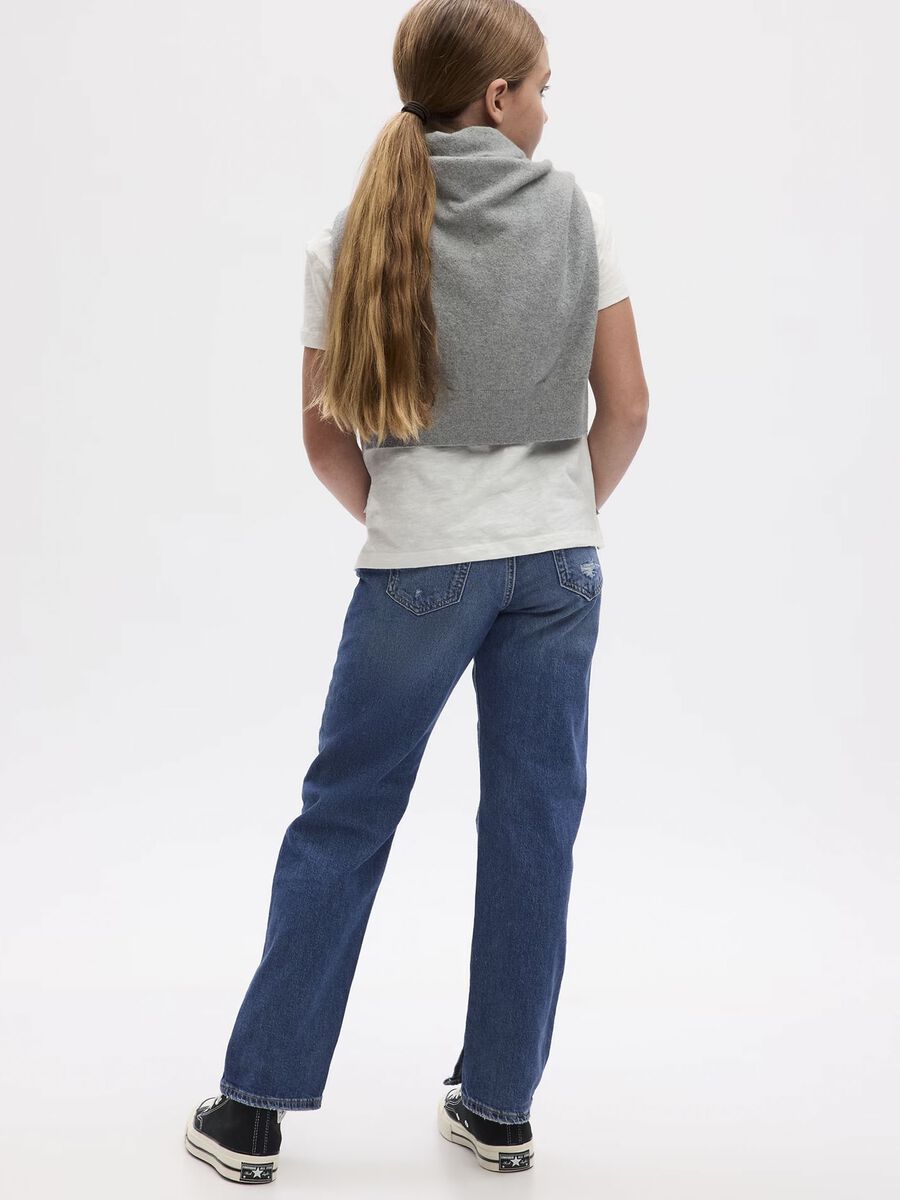 Straight fit jeans with scuffing_1
