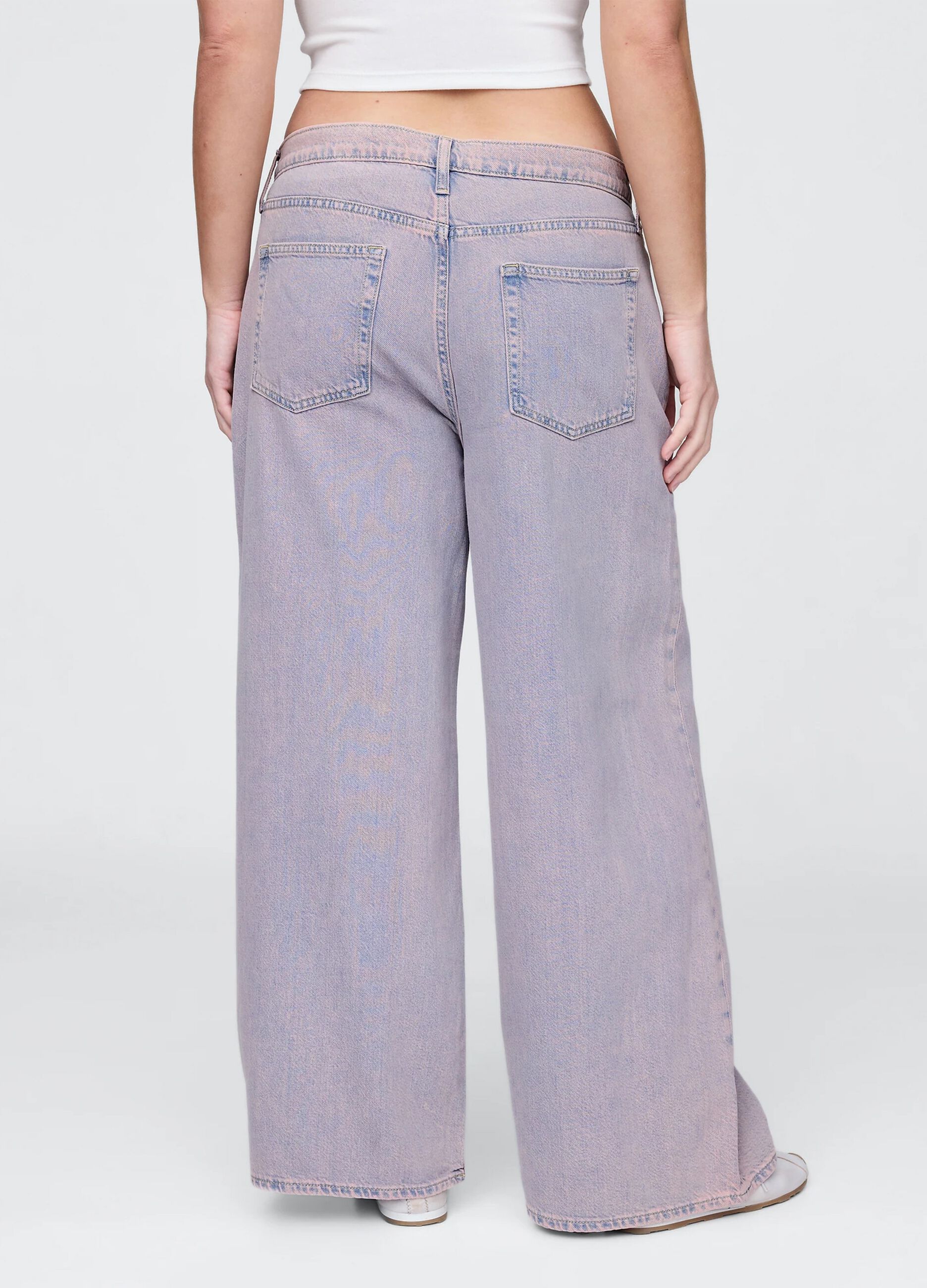 Wide-leg trousers in Lyocell and cotton