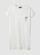 Camicia da notte bianca in puro cotone organico con stampa Minnie_4