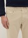 Slim Fit Beige Stretch Cotton Trousers_3