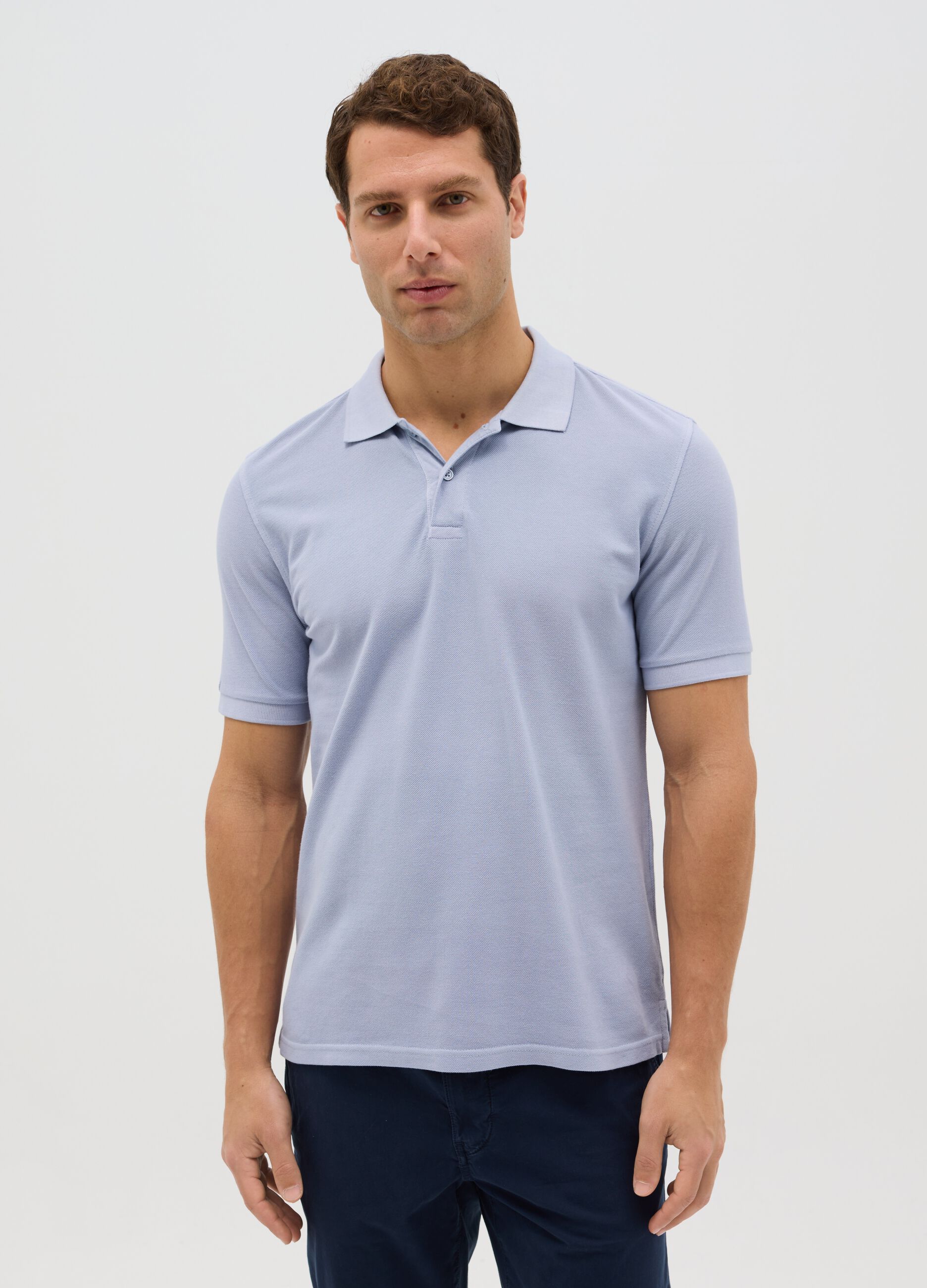 100% cotton piqué polo shirt