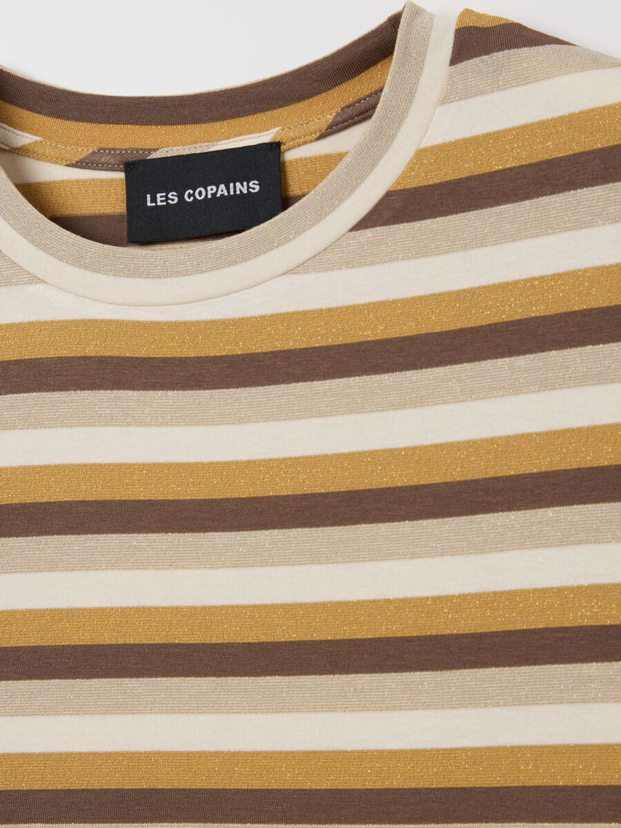 T-shirt a righe multicolore con lurex_1