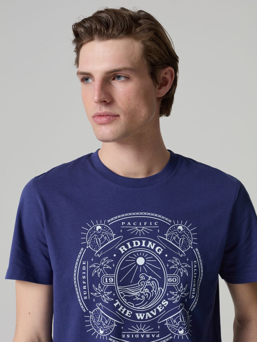 Cotton T-shirt with graphic print_0
