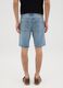 Men&rsquo;s grey denim slim fit shorts in 100% cotton_3