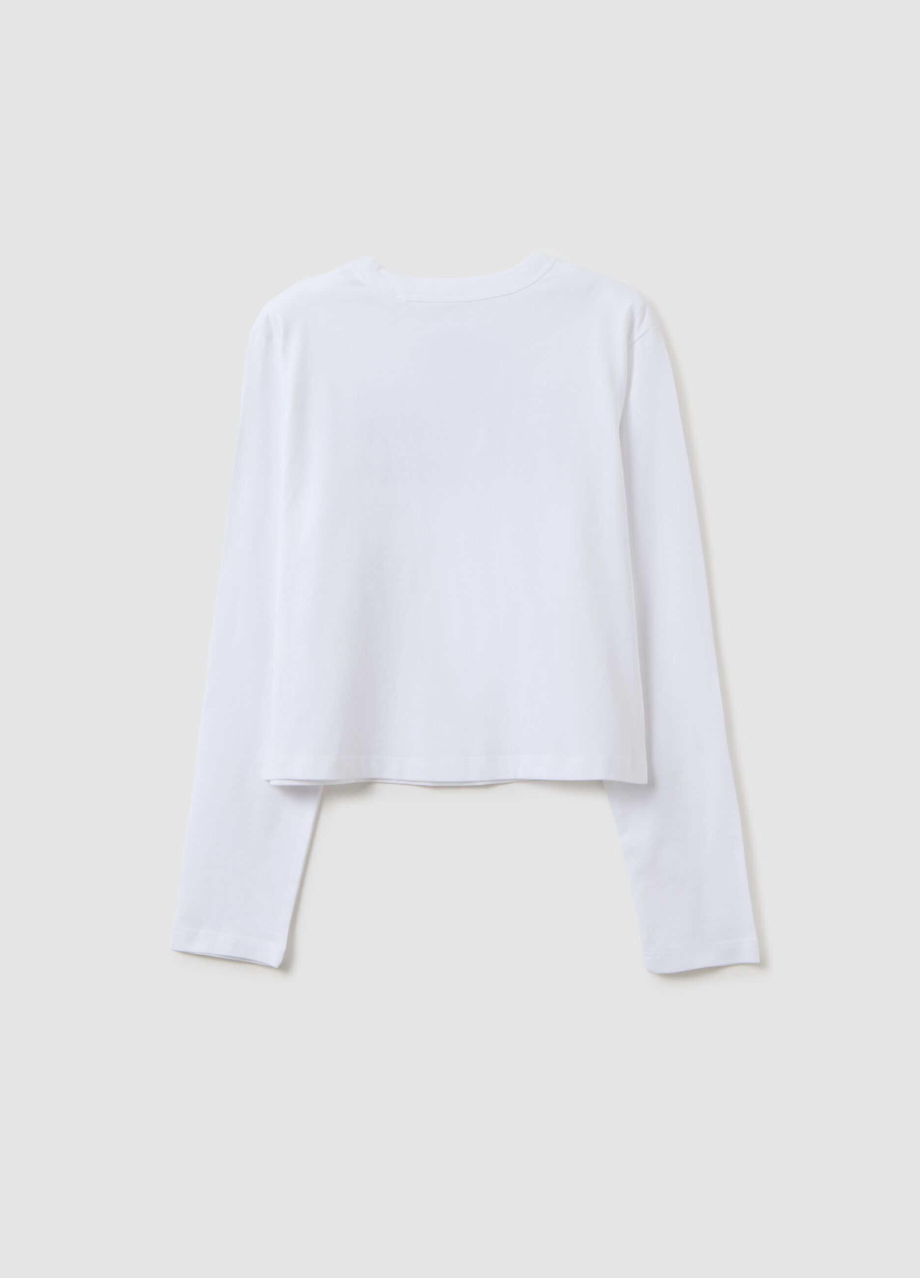 Girl's pure cotton white regular fit top