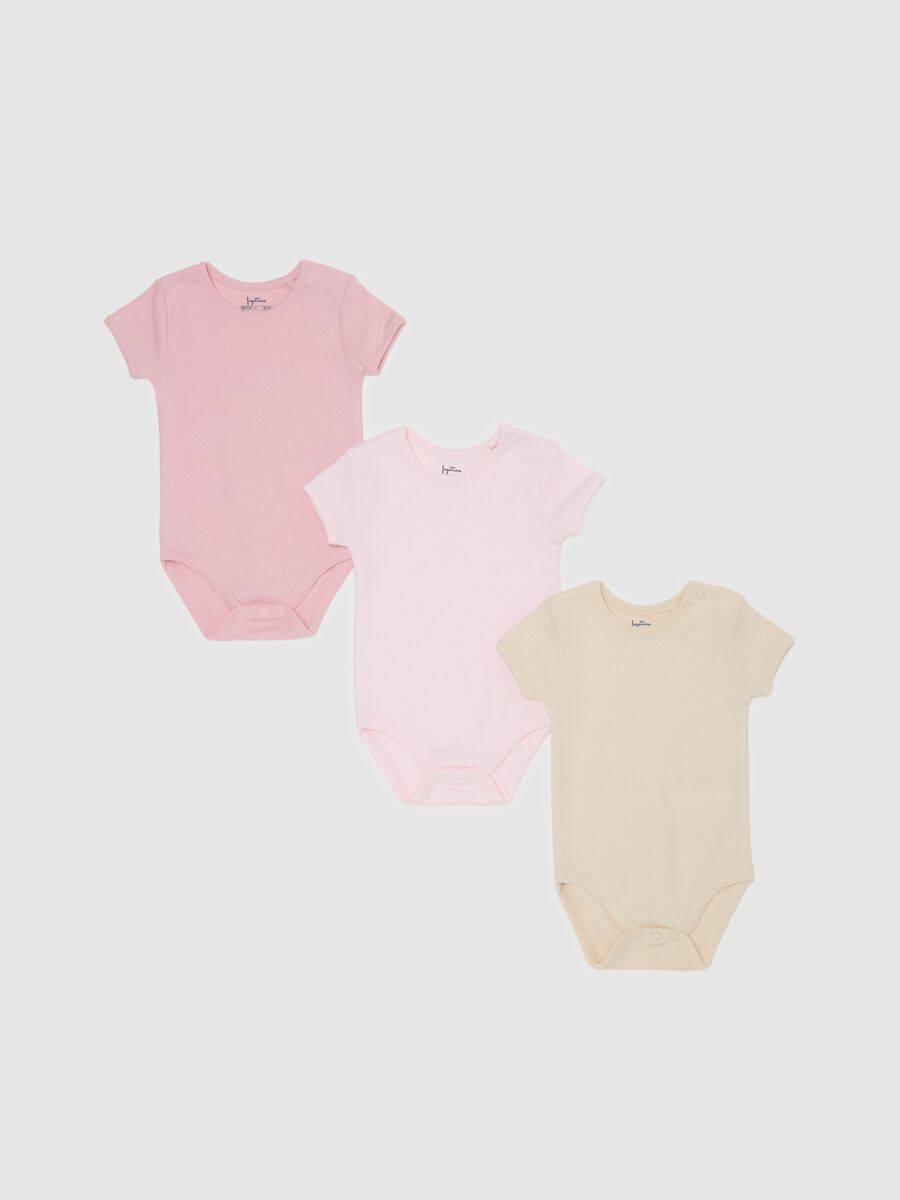 Tripack body a maniche corte in cotone bio_0