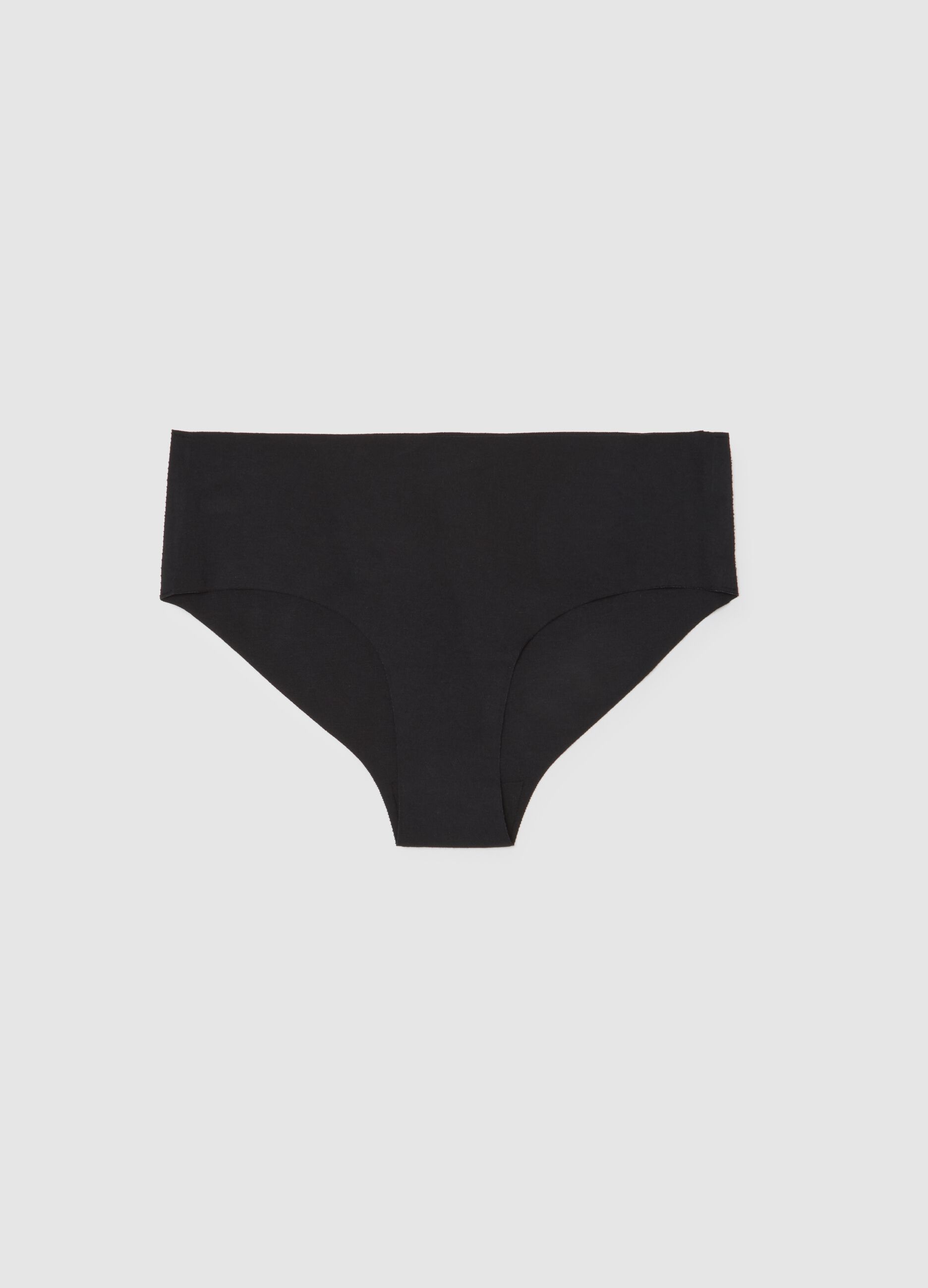 Mutanda in cotone elasticizzato nera