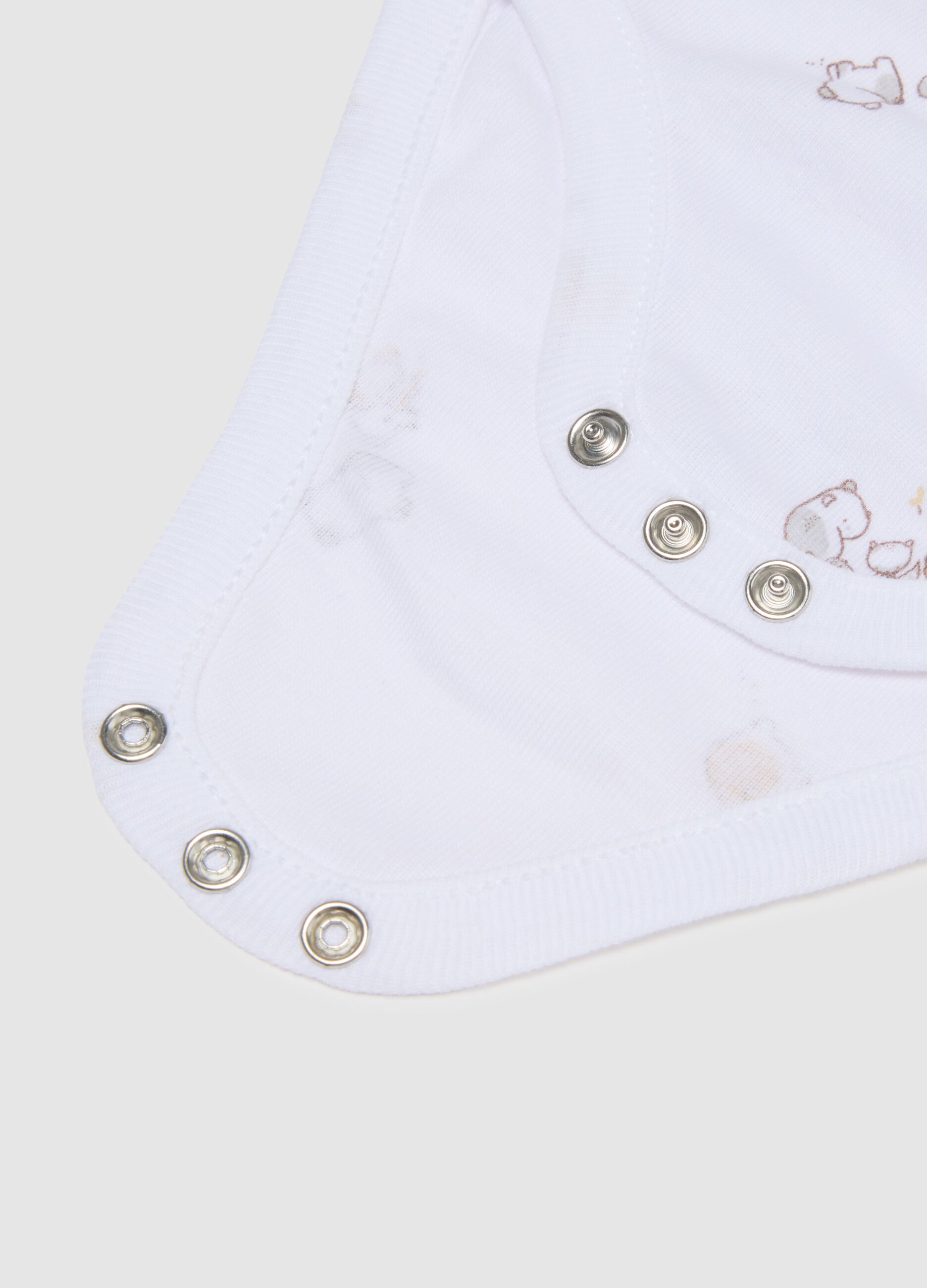 Multicolour newborn bodysuit twin-pack in pure cotton