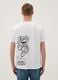 White short-sleeve pure cotton T-shirt, regular fit_3