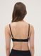 Black padded triangle bra in stretch fabric_3