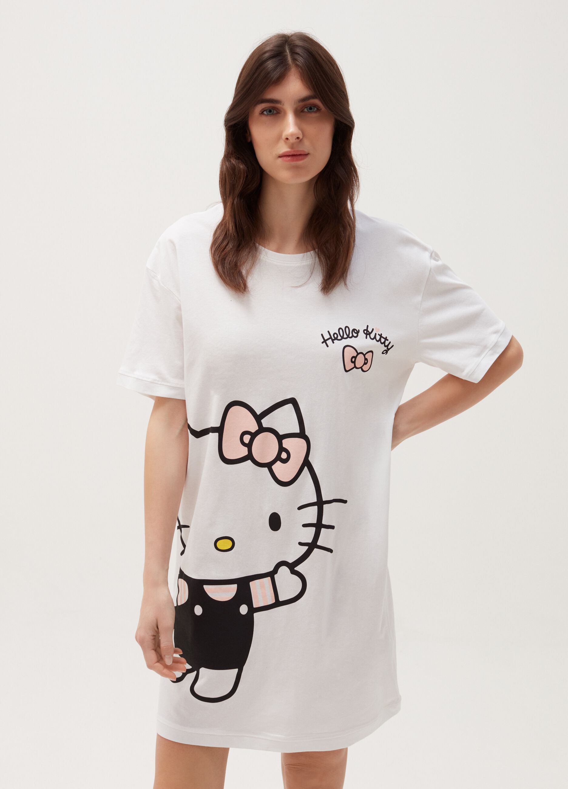 Camicia da notte con stampa Hello Kitty