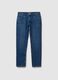 Regular fit blue denim jeans_4