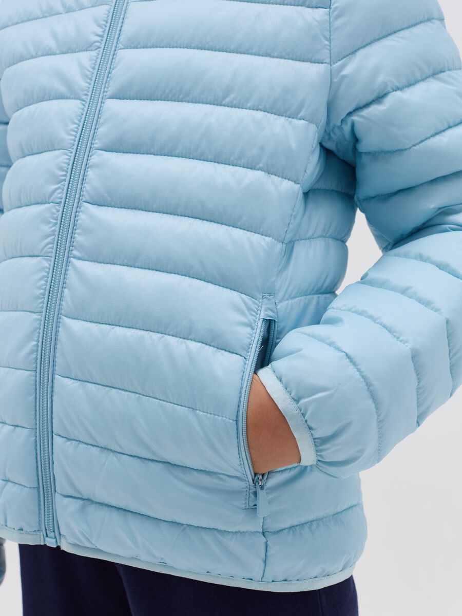 Full-zip ultralight down jacket with hood_2