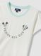 White organic cotton Mickey Mouse print pyjama T-shirt_6