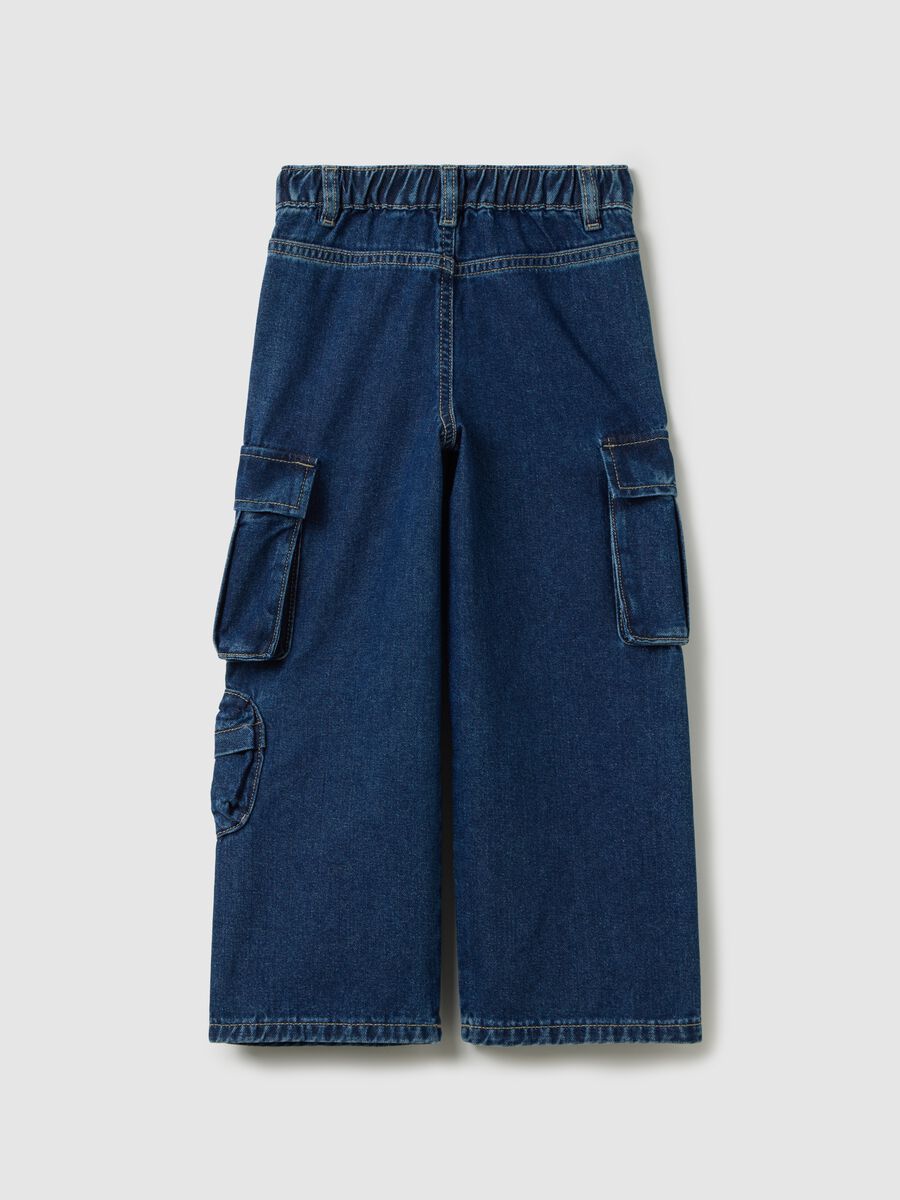 Girl's jeans in pure cotton denim regular fit_1