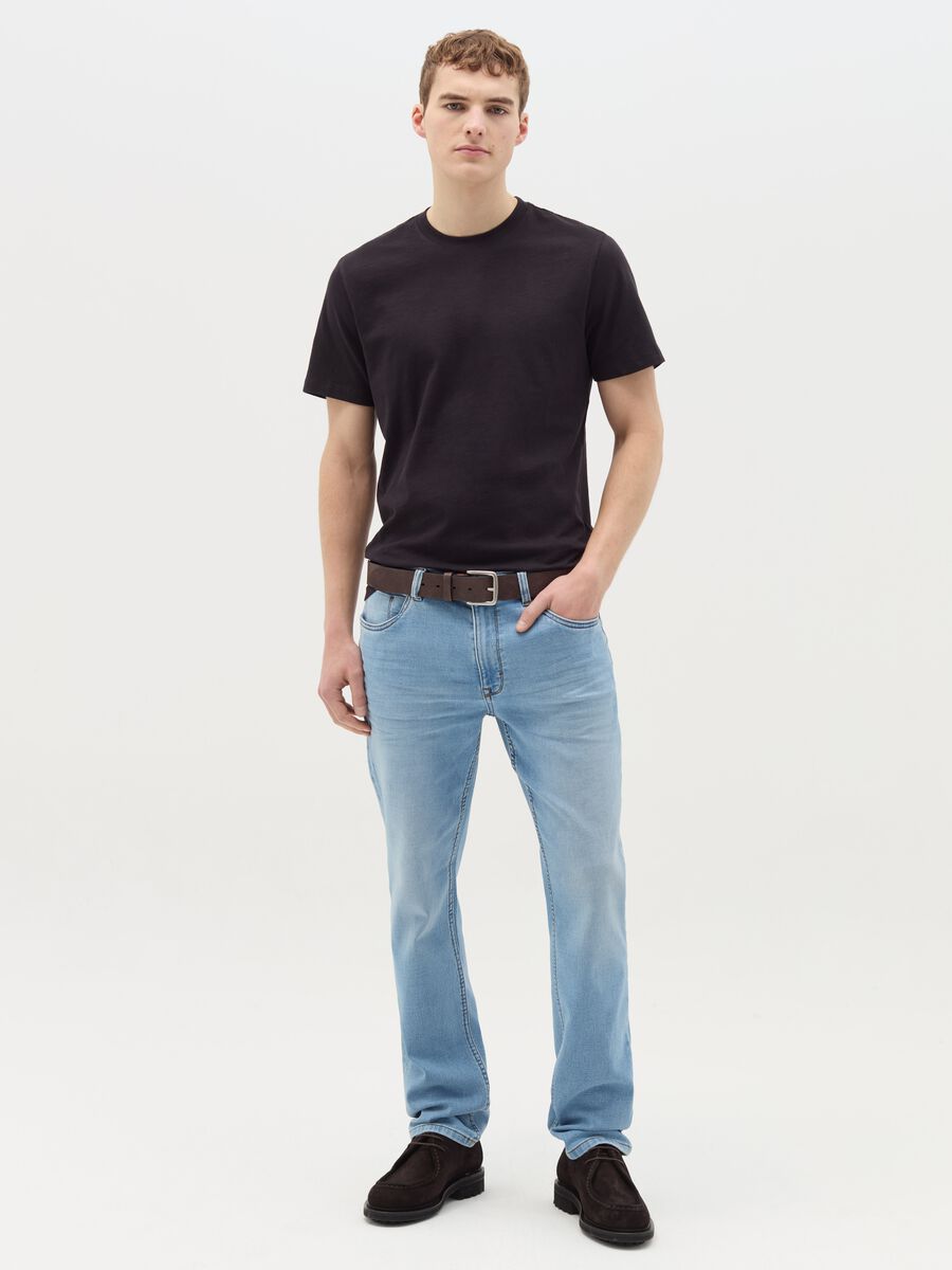 Slim-fit jeans with discolouring_0