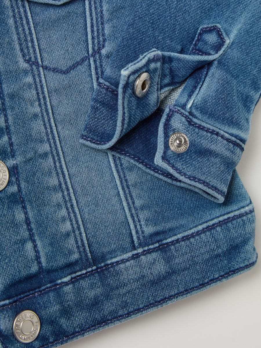 Jacket in French Terry denim_3