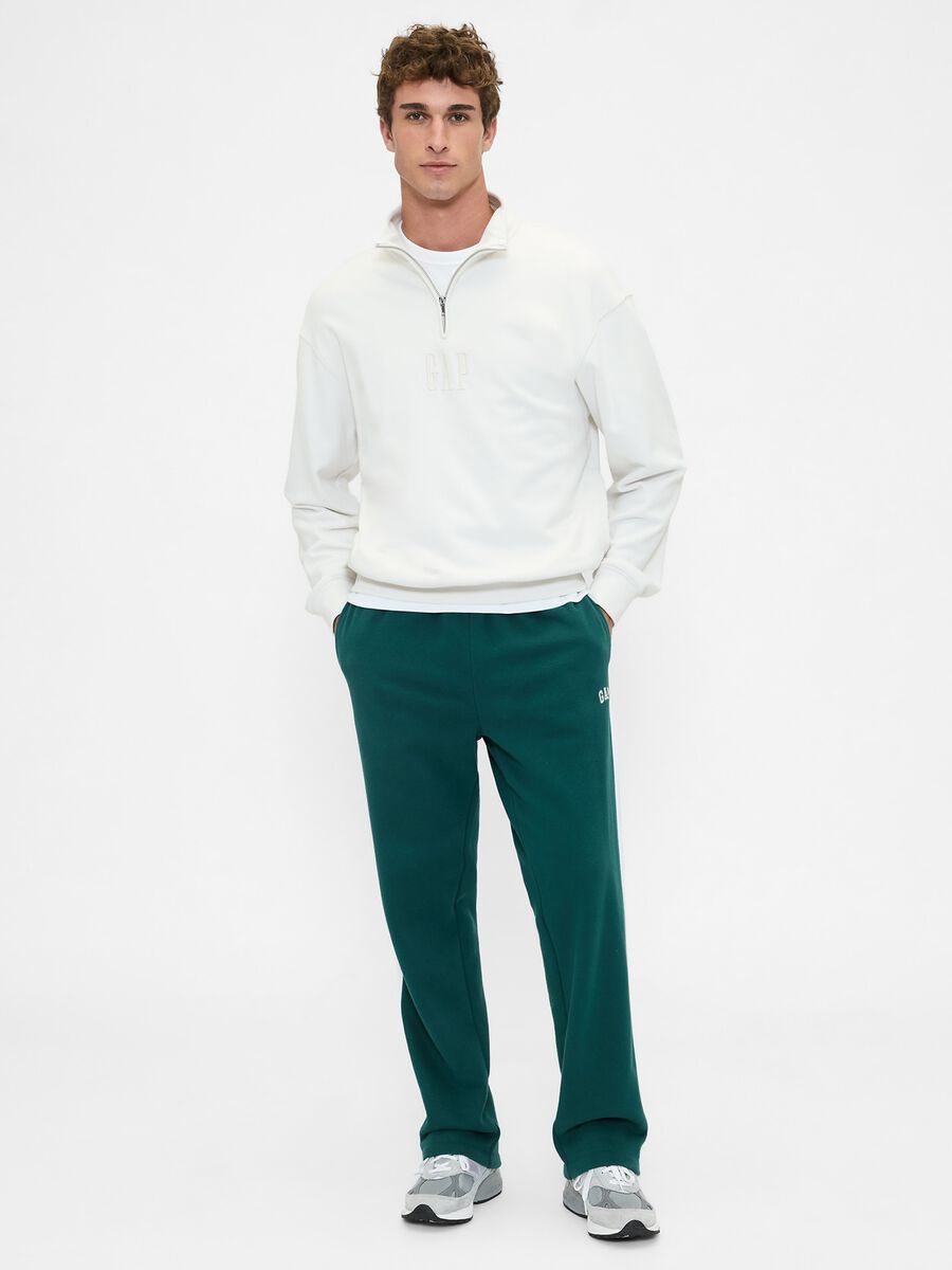 Pantaloni verdi in misto cotone_0
