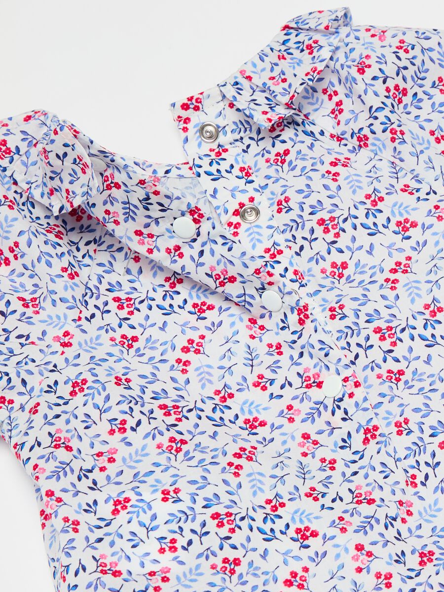 Cotton bodysuit with small flowers print_2