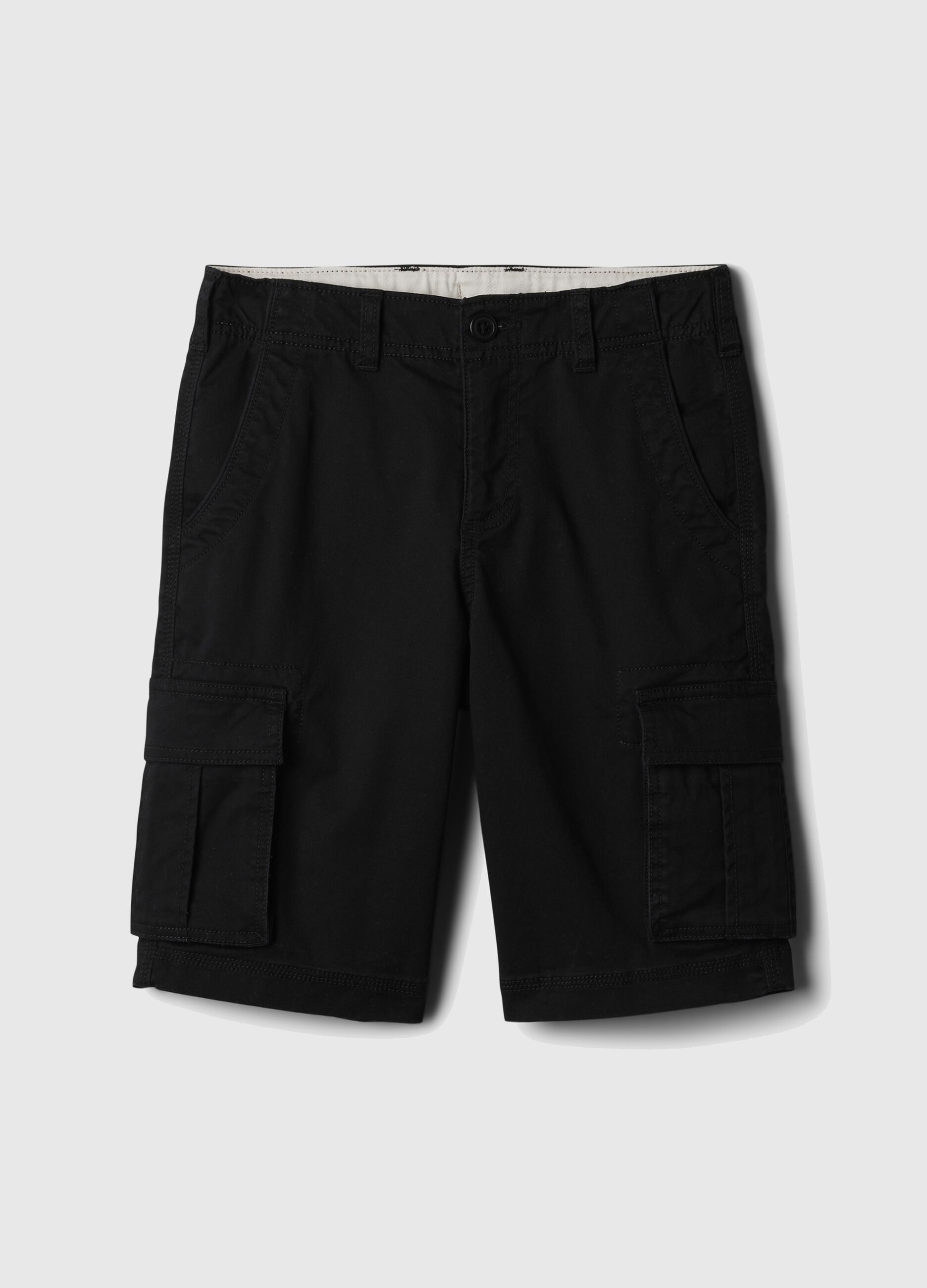 Bermuda cargo in cotone stretch