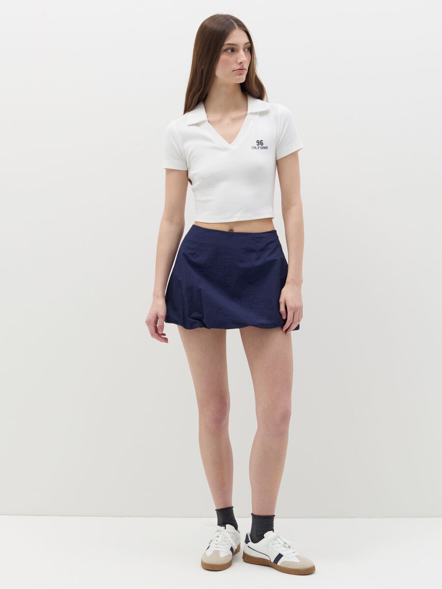 T-shirt with polo neck_1