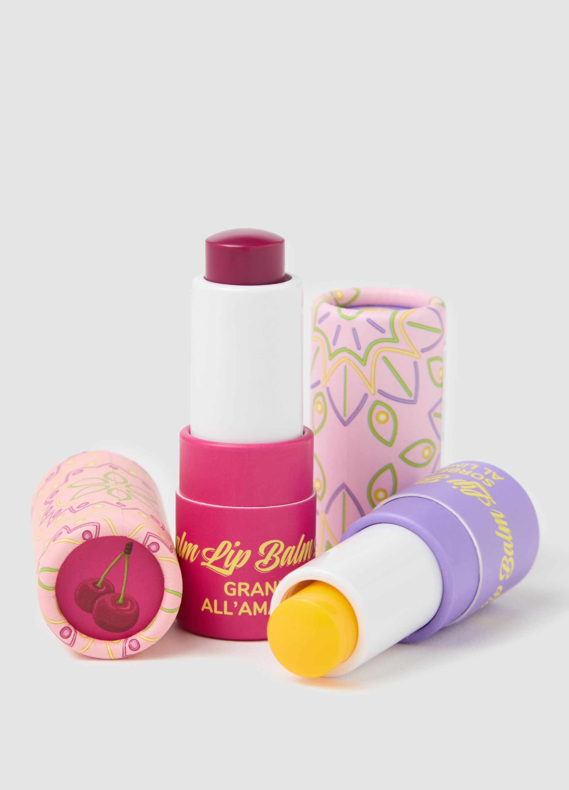 Lip balm kit: cherry slush and lemon sorbet