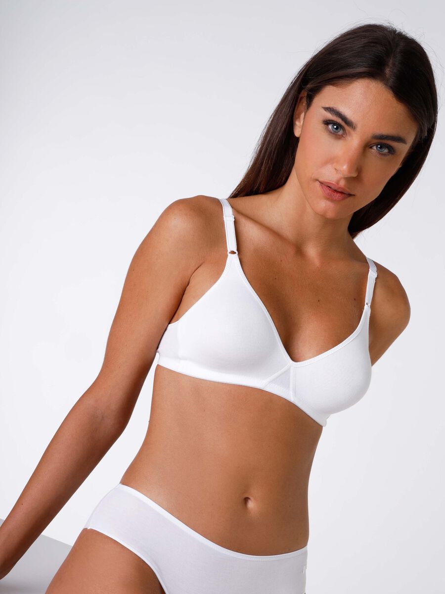 Bipack reggiseno senza ferretto Cotton Line_0