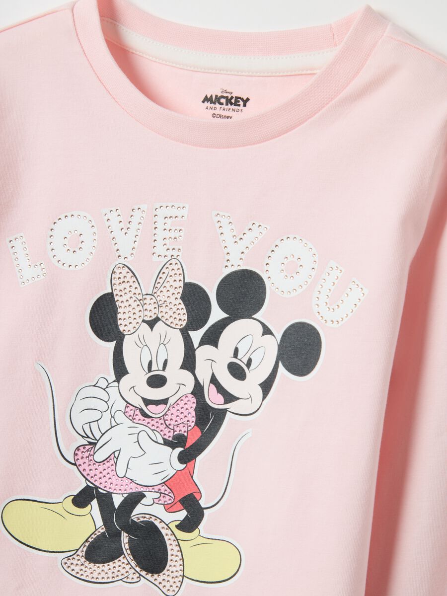 Girls' Pink Stretch Cotton Regular Fit T-shirt_2