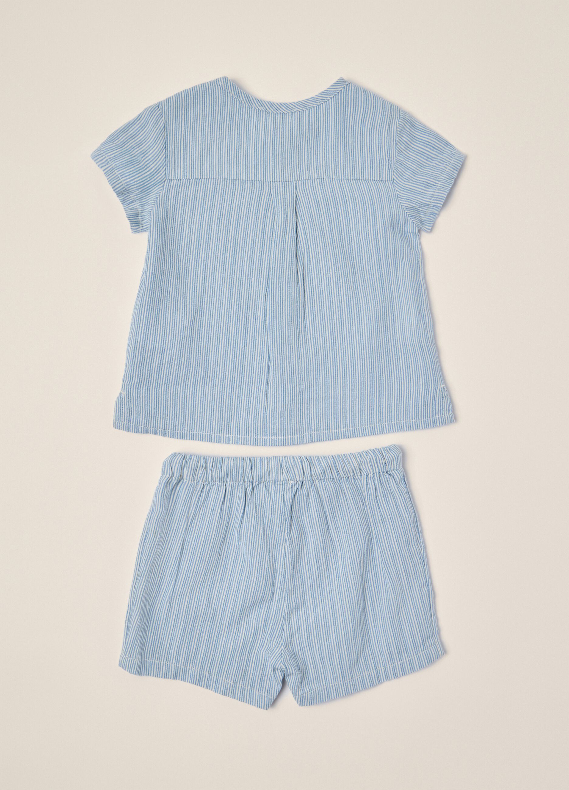 IANA Baby Set in Pure Seersucker Cotton