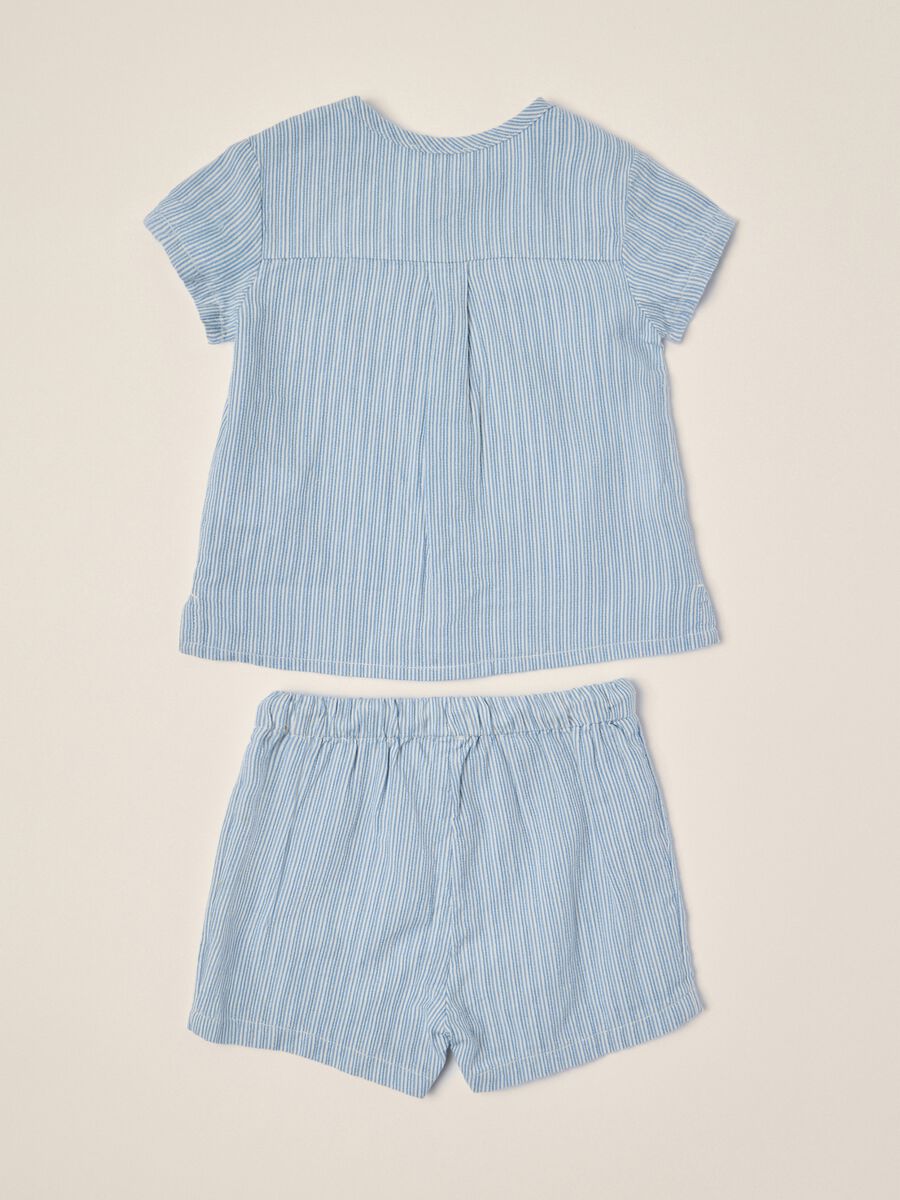 IANA Baby Set in Pure Seersucker Cotton_1