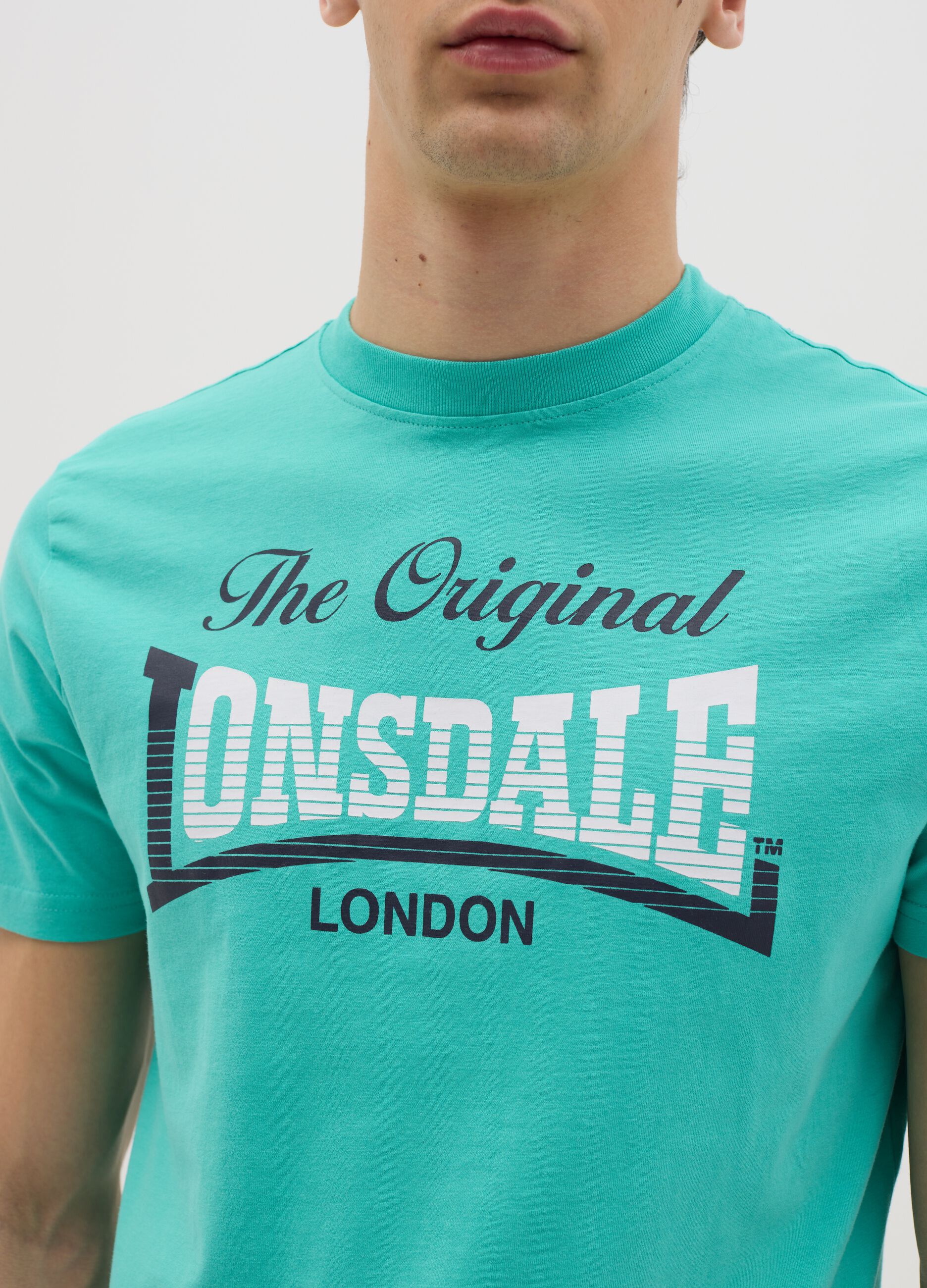 Cotton T-shirt with logo print