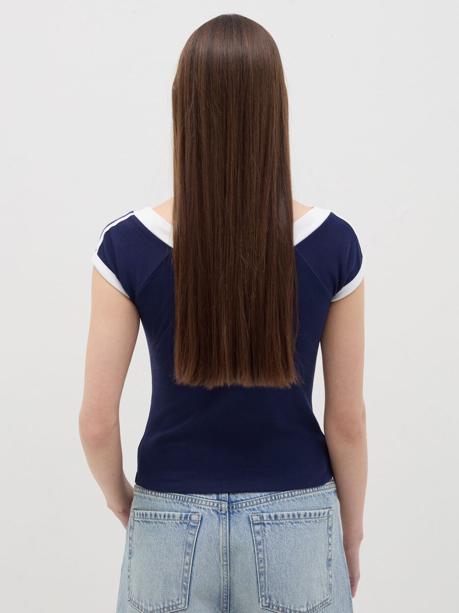 T-shirt with side bands_2