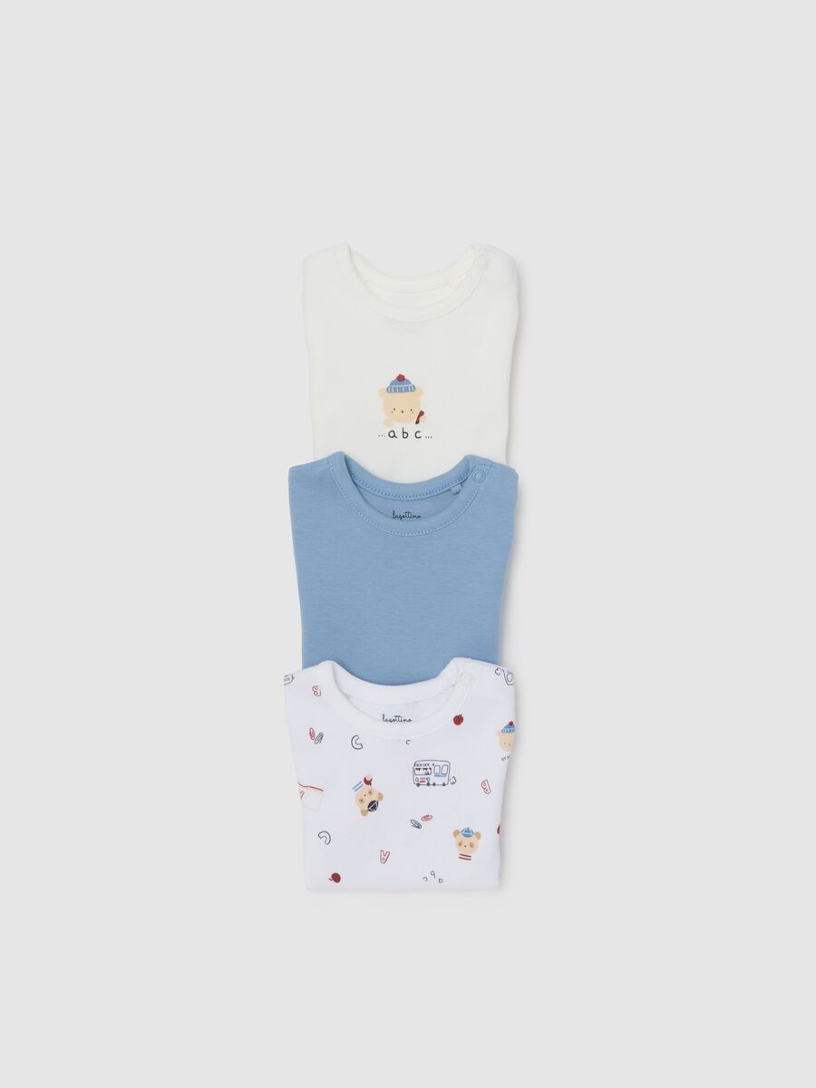 Tripack di body da neonato in puro cotone multicolor_2