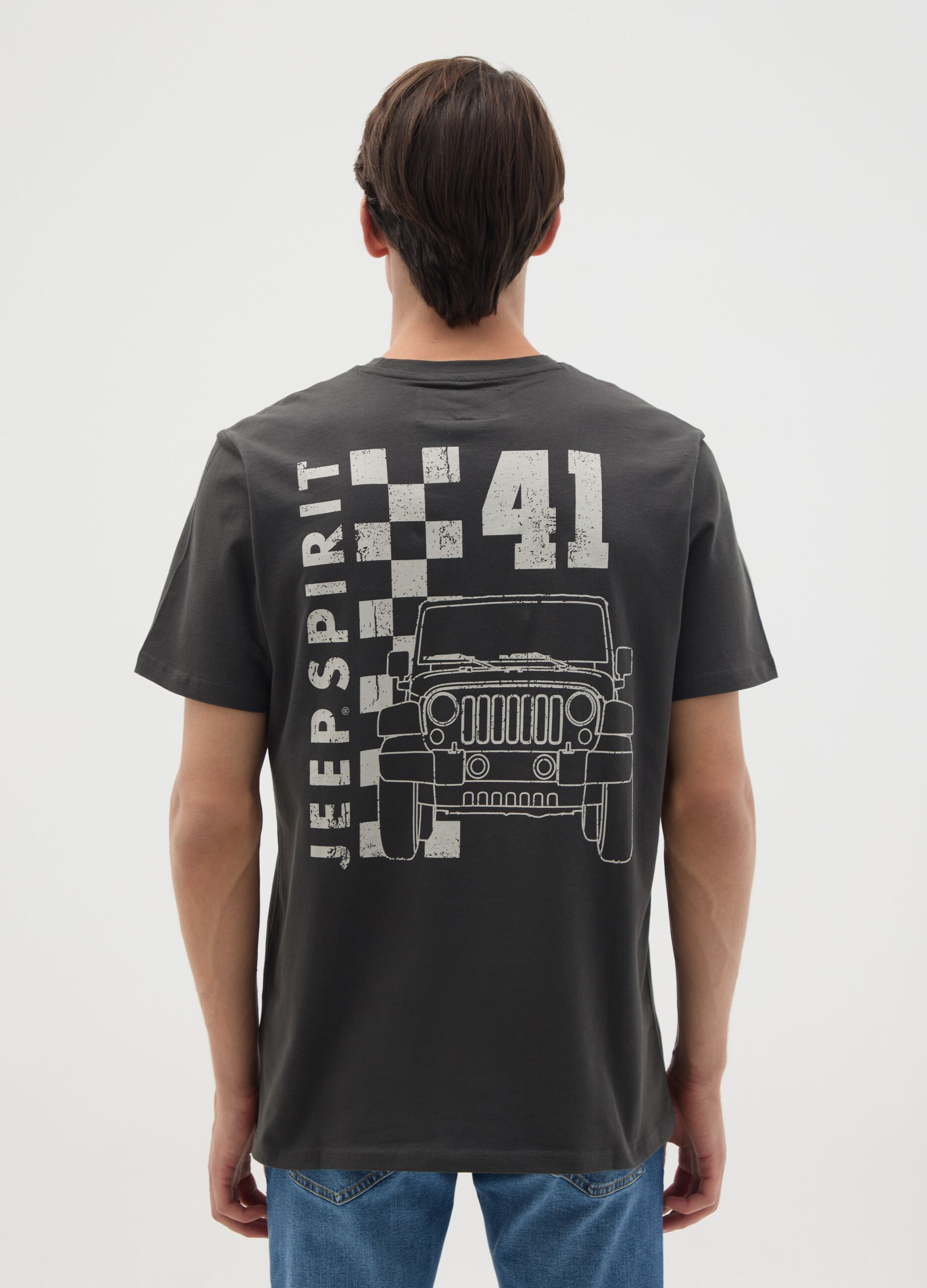 Black pure cotton regular fit t-shirt