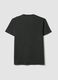 Grey mercerised pure cotton crew-neck T-shirt, regular fit_2