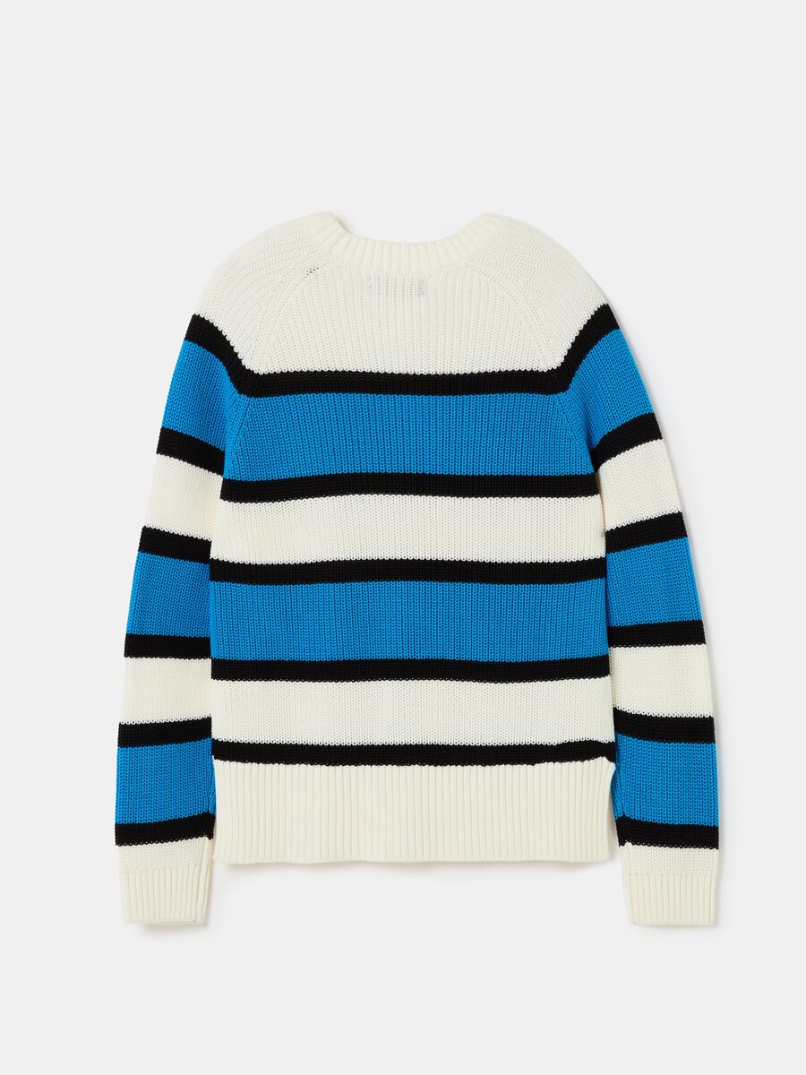 Striped pullover with raglan sleeves_4