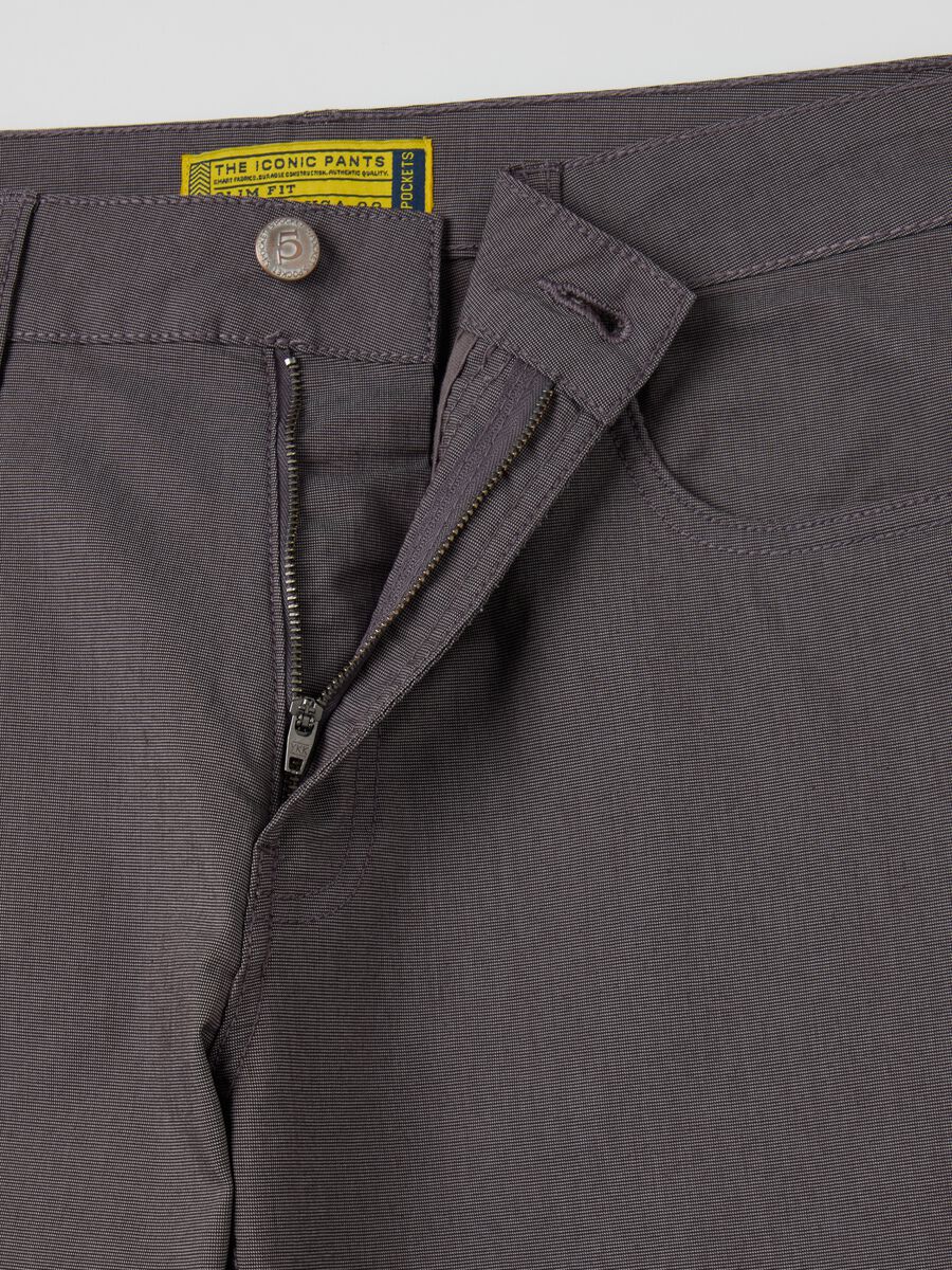 Stretch slim-fit trousers with five pockets_5