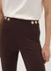 Leggings marroni in punto Milano di viscosa elasticizzata skinny fit_2