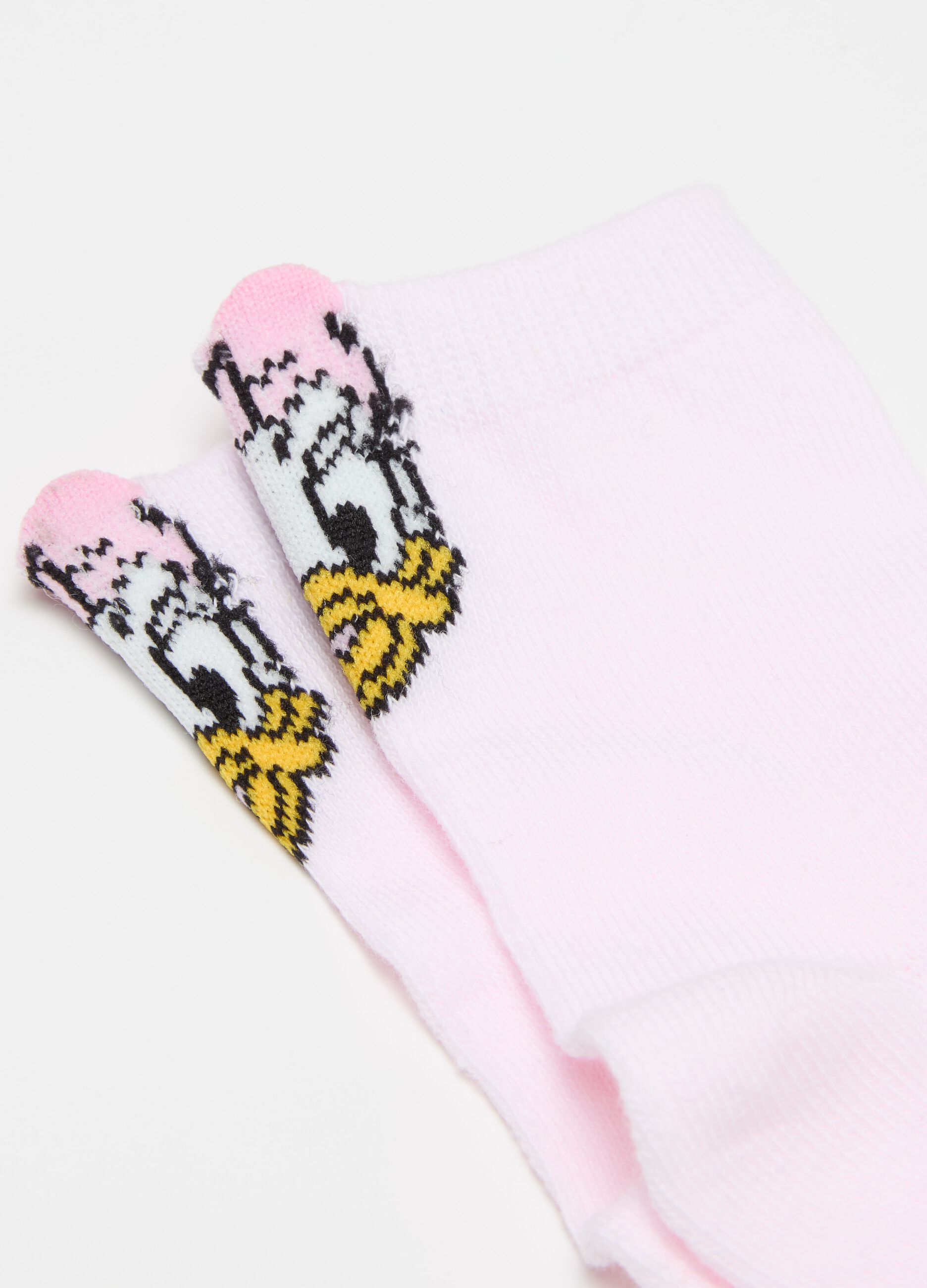 Bipack calze con disegno Minnie e Paperina 