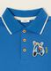 Baby regular-fit short-sleeved blue stretch-cotton polo shirt_1