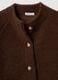 Dark brown regular-fit coat with buttons_1