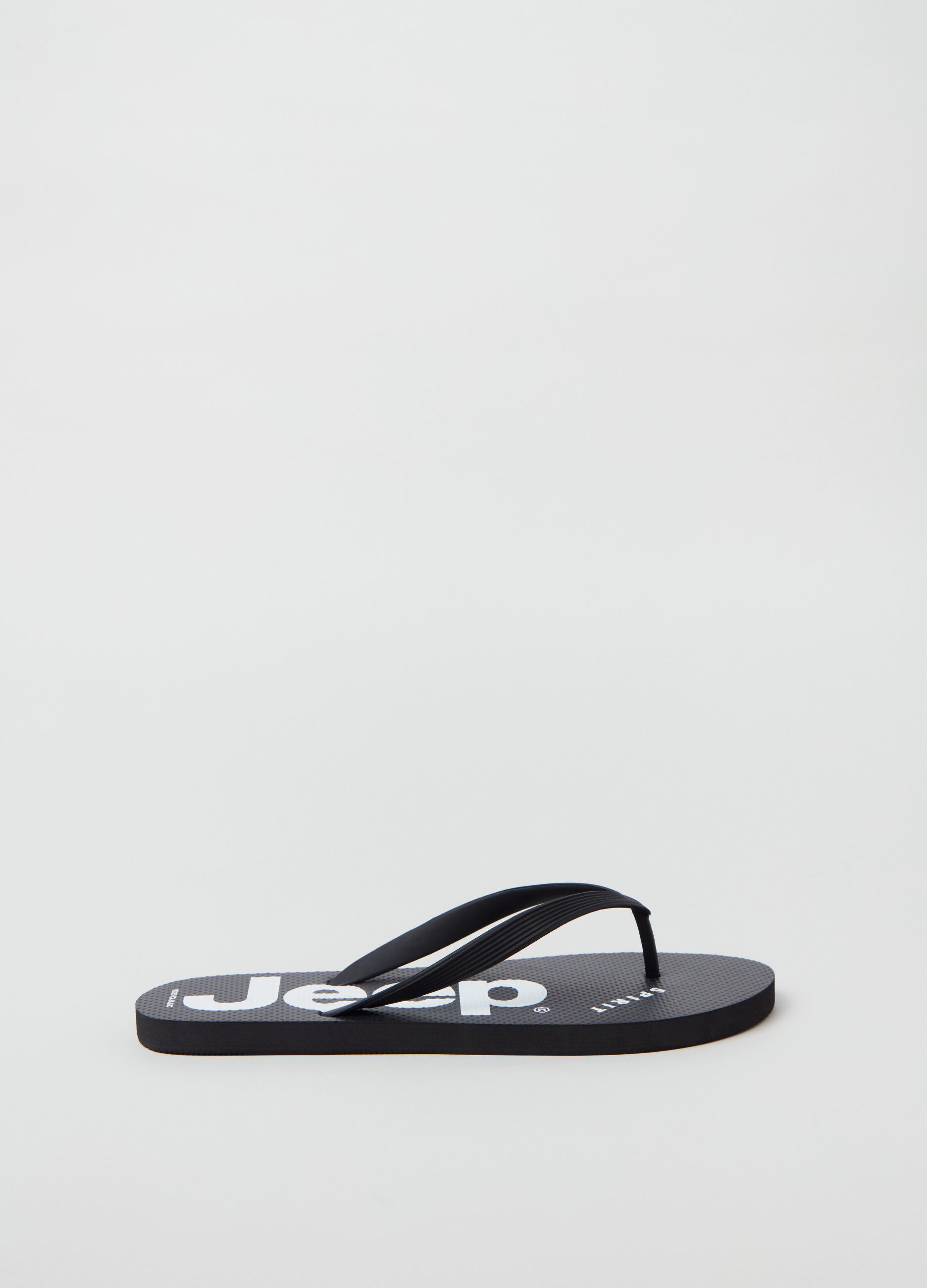 Thong sandals with Jeep print