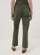 Women's Green Stretch Cotton Regular Fit Trousers_2