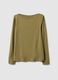 Green crew neck long sleeve regular fit t-shirt_4