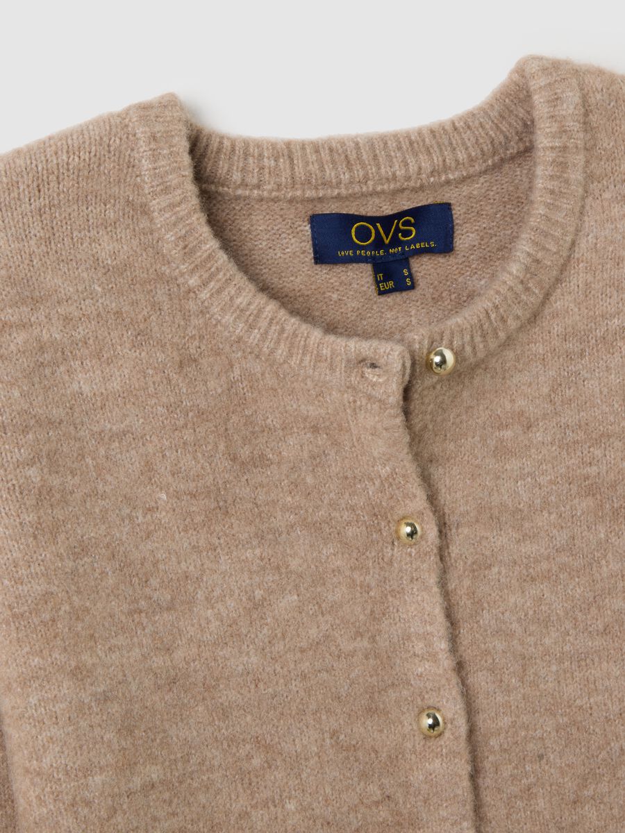 Cardigan beige regular fit_5
