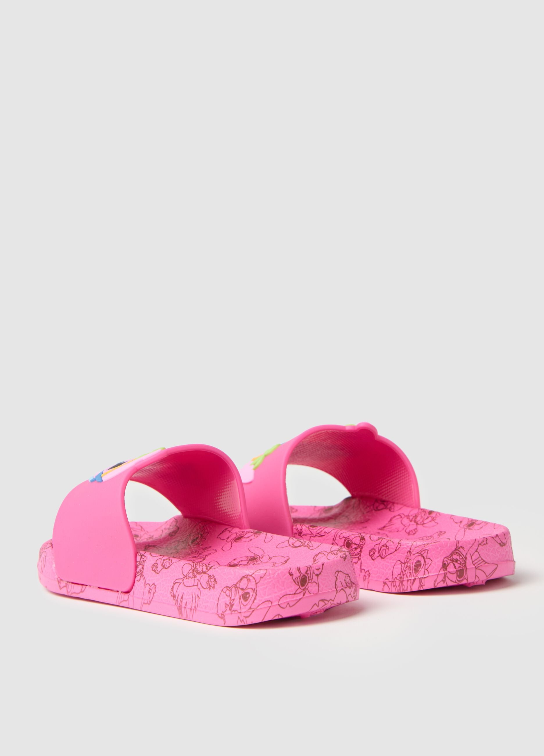Pink PVC Disney character girl's sandals