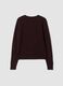 Brown cable-knit crew-neck jumper, regular fit_6