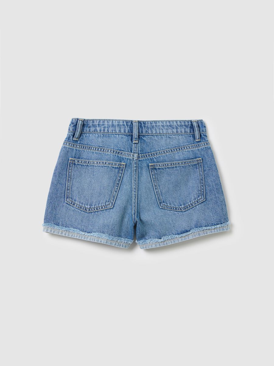 Light Blue Denim Shorts Ovs_1