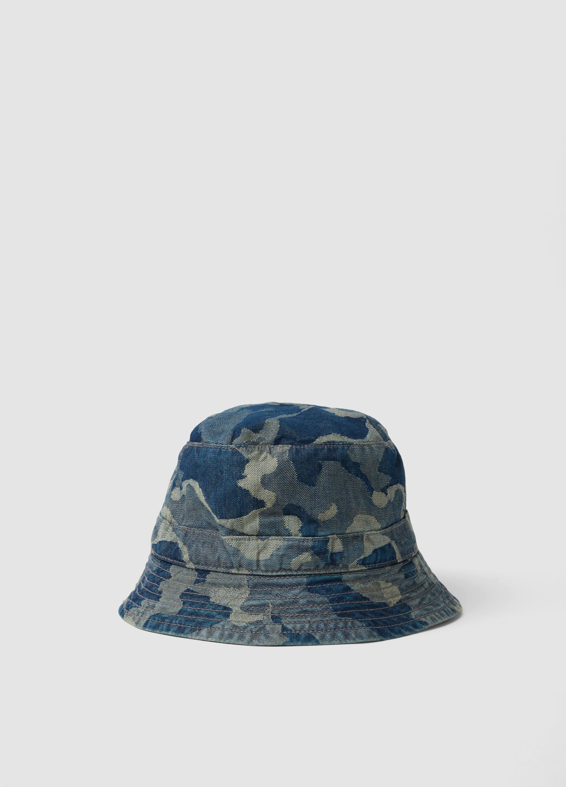 Blue pure cotton bucket hat