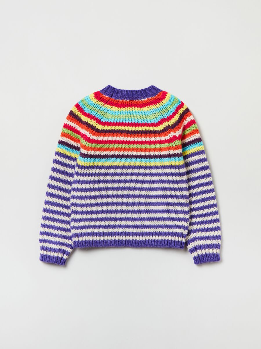 Pullover con fantasia a righe_4
